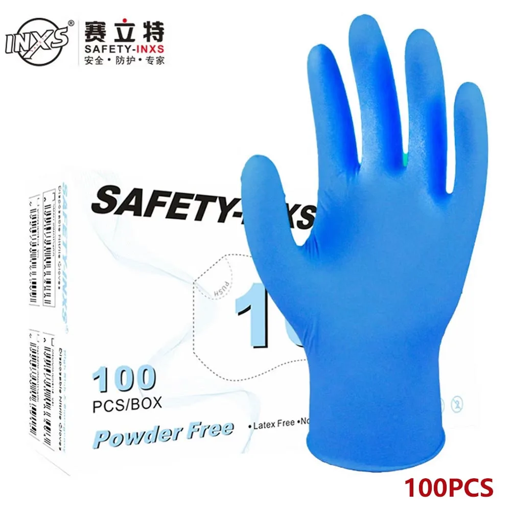 Exam Glove Nitrile - 100개입 블루 니트릴 검진용 장갑 파우더