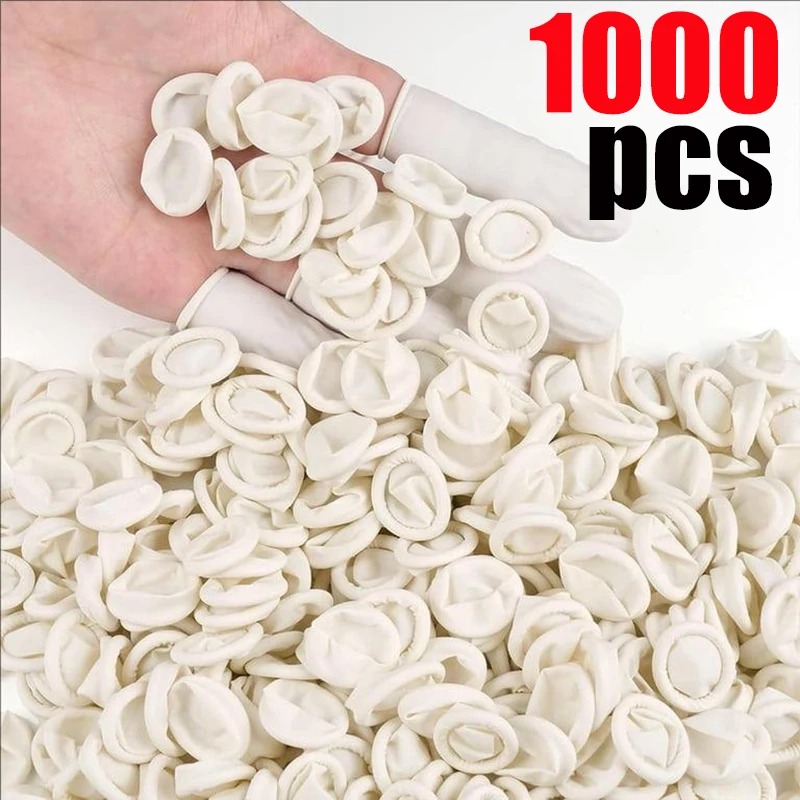 100-1000pcs 흰색 일회용 손가락 보호대 장갑  - Latex Disposable Glove 리뷰 및 가격