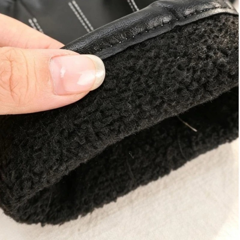 남녀공용 겨울 인조 가죽 장갑 1/2쌍, 보온 방풍 기 - Leather Driving Glove 리뷰 및 가격