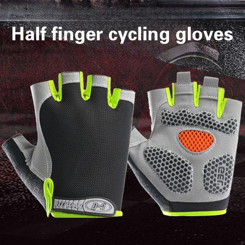 남녀공용 하프 핑거 사이클링 장갑, 미끄럼 방지, 충격 - Cycling Glove Padded 리뷰 및 가격