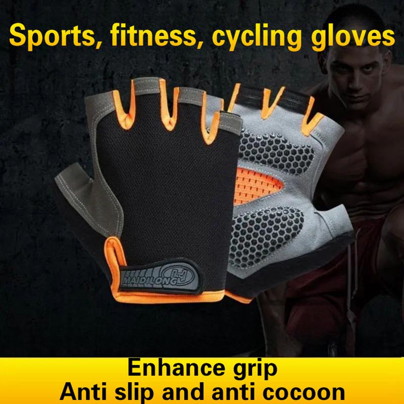 남녀공용 하프 핑거 사이클링 장갑, 미끄럼 방지, 충격 - Cycling Glove Padded 리뷰 및 가격