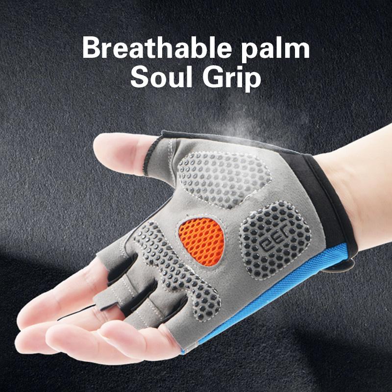 남녀공용 하프 핑거 사이클링 장갑, 미끄럼 방지, 충격 - Cycling Glove Padded 리뷰 및 가격
