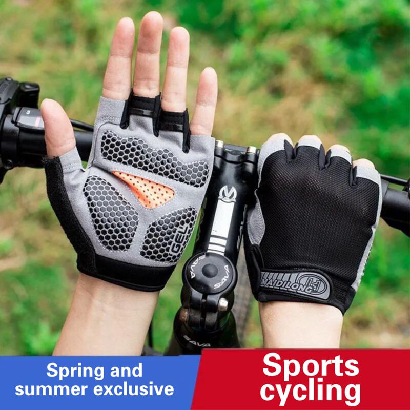 남녀공용 하프 핑거 사이클링 장갑, 미끄럼 방지, 충격 - Cycling Glove Padded 리뷰 및 가격