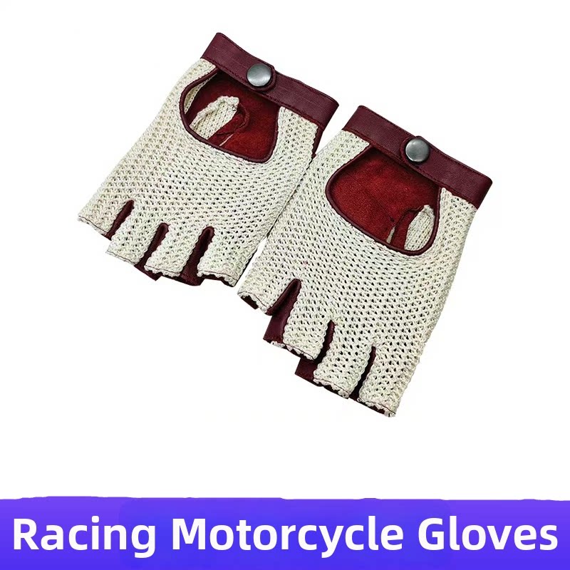 정품 양가죽 반 손가락 장갑 남여 공용 야외 오토바이  - Leather Driving Glove 리뷰 및 가격